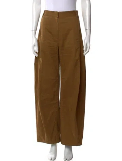 Pre-owned Tibi Wide Leg Pants In Neutral