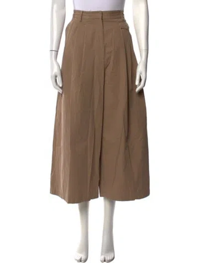 Pre-owned Tibi Wide Leg Pants In Neutral