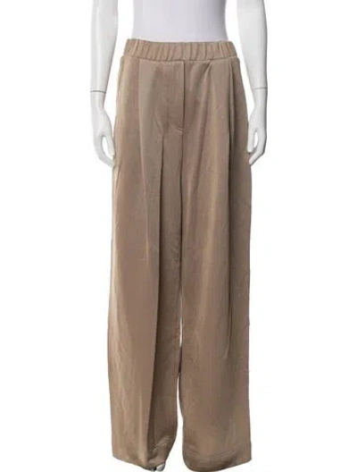 Pre-owned Tibi Wide Leg Pants In Neutrals