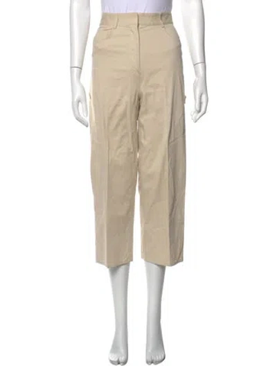 Pre-owned Tibi Wide Leg Pants In Neutrals