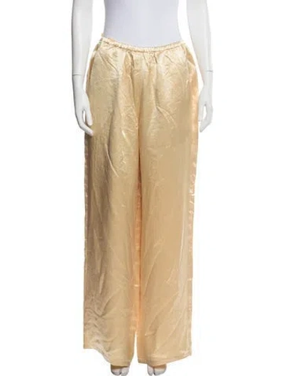Pre-owned Tibi Wide Leg Pants In Neutrals