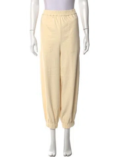 Pre-owned Tibi Wide Leg Pants In Neutrals