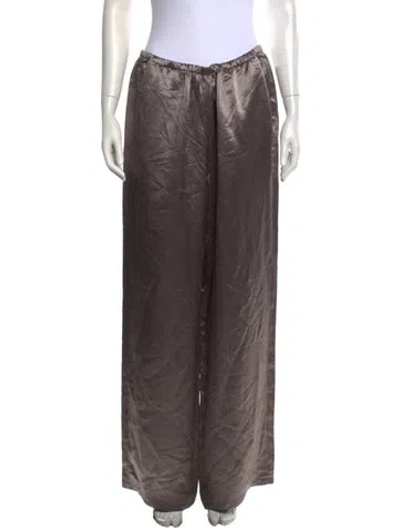 Pre-owned Tibi Wide Leg Pants In Neutrals