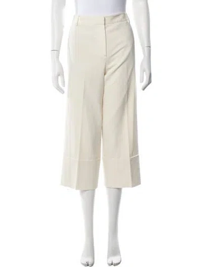 Pre-owned Tibi Wide Leg Pants In Neutrals