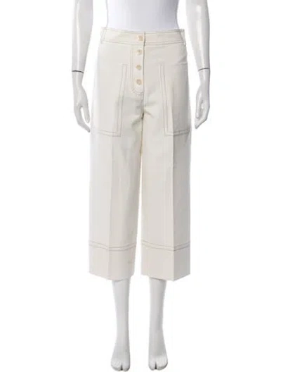 Pre-owned Tibi Wide Leg Pants In Neutrals