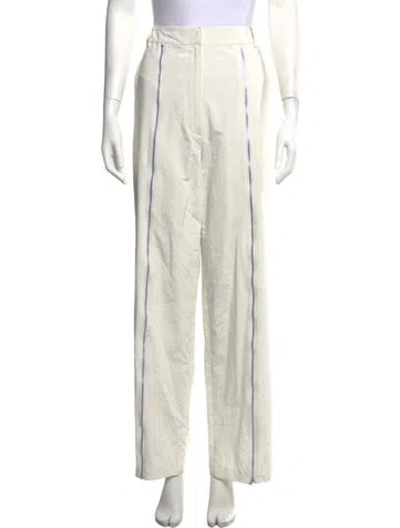 Pre-owned Tibi Wide Leg Pants In Neutrals