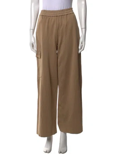 Pre-owned Tibi Wide Leg Pants In Neutrals