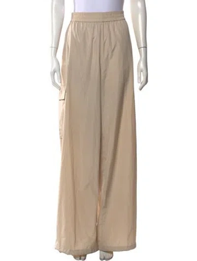 Pre-owned Tibi Wide Leg Pants In Neutrals