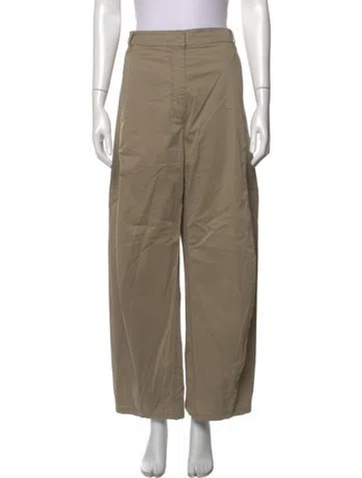 Pre-owned Tibi Wide Leg Pants In Neutrals