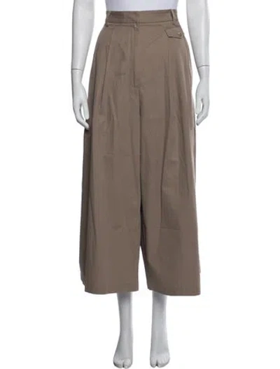 Pre-owned Tibi Wide Leg Pants In Neutrals