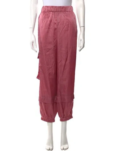 Pre-owned Tibi Wide Leg Pants In Pink