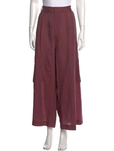 Pre-owned Tibi Wide Leg Pants In Pink