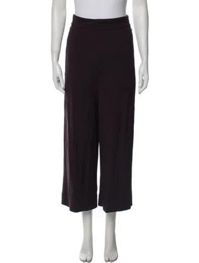 Pre-owned Tibi Wide Leg Pants In Purple