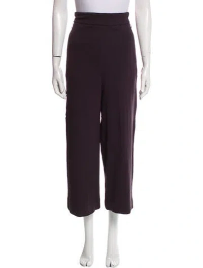 Pre-owned Tibi Wide Leg Pants In Purple
