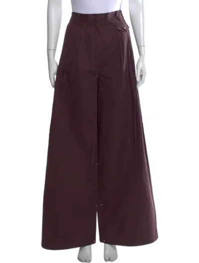 Pre-owned Tibi Wide Leg Pants In Purple