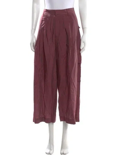 Pre-owned Tibi Wide Leg Pants In Purple
