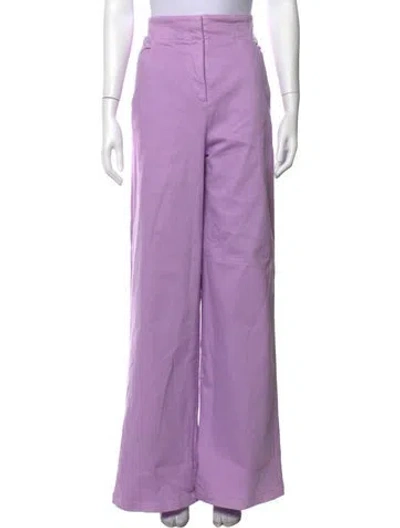 Pre-owned Tibi Wide Leg Pants In Purple