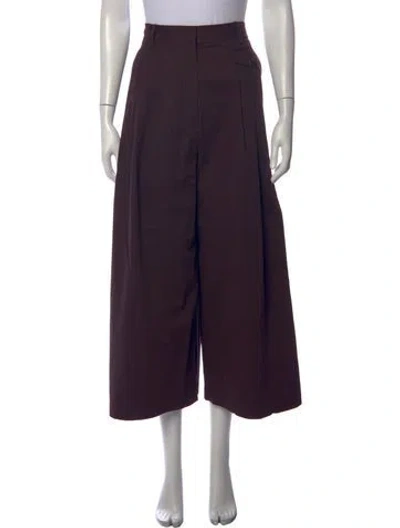 Pre-owned Tibi Wide Leg Pants In Purple