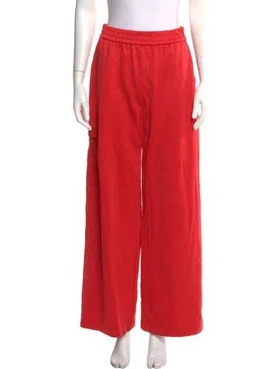 Pre-owned Tibi Wide Leg Pants In Red