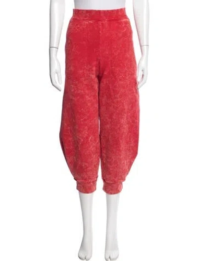 Pre-owned Tibi Wide Leg Pants In Red