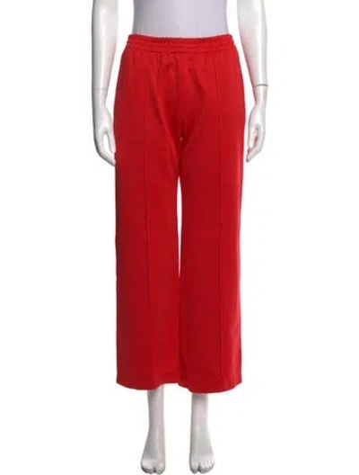 Pre-owned Tibi Wide Leg Pants In Red