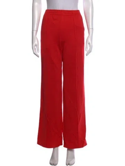Pre-owned Tibi Wide Leg Pants In Red