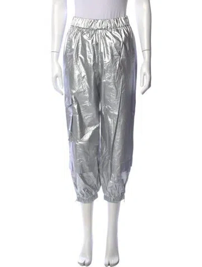 Pre-owned Tibi Wide Leg Pants In Silver