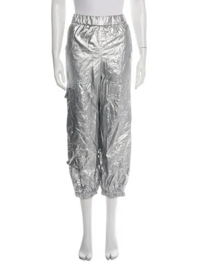 Pre-owned Tibi Wide Leg Pants In Silver