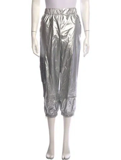 Pre-owned Tibi Wide Leg Pants In Silver