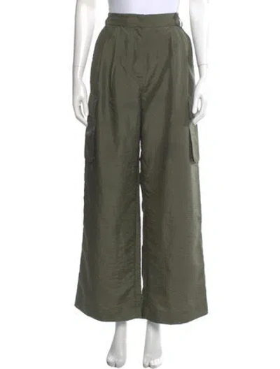 Pre-owned Tibi Wide Leg Pants W/ Tags In Green