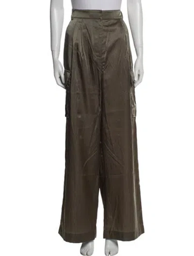 Pre-owned Tibi Wide Leg Pants W/ Tags In Green