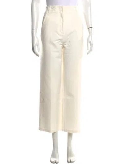 Pre-owned Tibi Wide Leg Pants W/ Tags In Neutrals/white