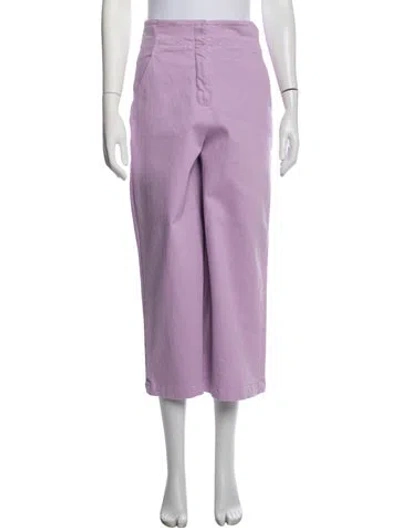 Pre-owned Tibi Wide Leg Pants W/ Tags In Purple