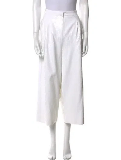 Pre-owned Tibi Wide Leg Pants W/ Tags In White