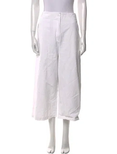 Pre-owned Tibi Wide Leg Pants In White