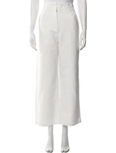 Pre-owned Tibi Wide Leg Pants In White