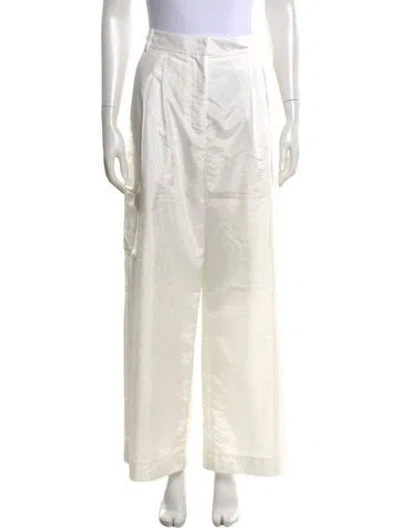 Pre-owned Tibi Wide Leg Pants In White