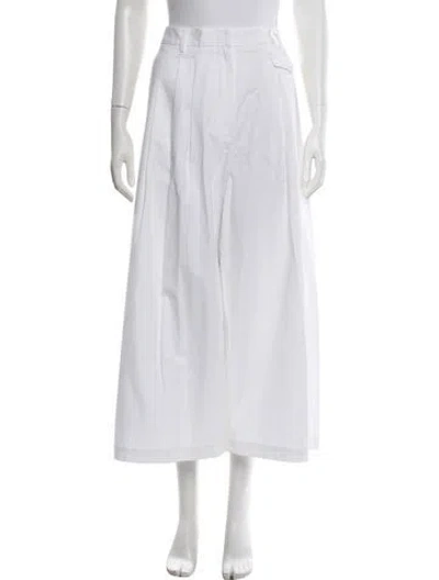 Pre-owned Tibi Wide Leg Pants In White