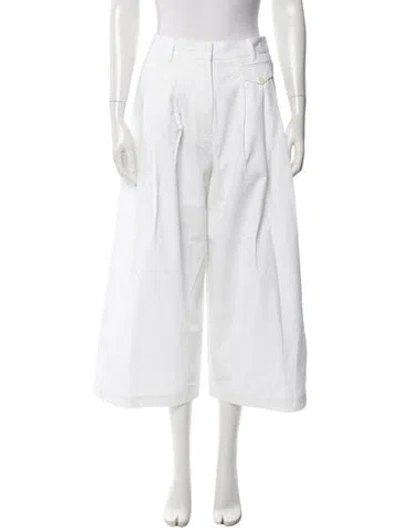 Pre-owned Tibi Wide Leg Pants In White