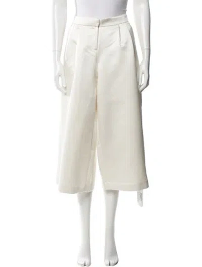 Pre-owned Tibi Wide Leg Pants In White