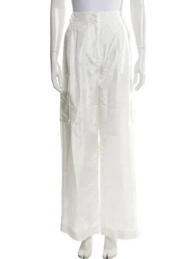 Pre-owned Tibi Wide Leg Pants In White