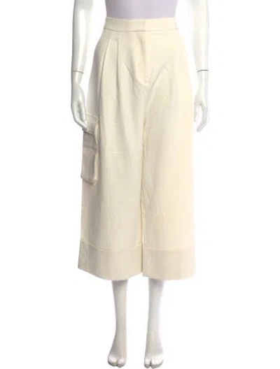Pre-owned Tibi Wide Leg Pants In White