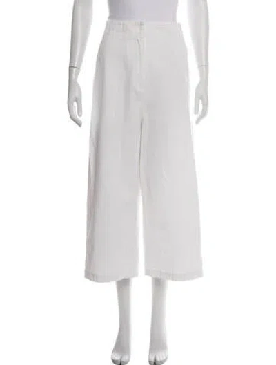 Pre-owned Tibi Wide Leg Pants In White