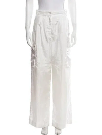 Pre-owned Tibi Wide Leg Pants In White