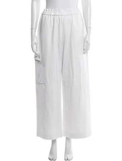 Pre-owned Tibi Wide Leg Pants In White