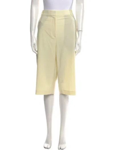 Pre-owned Tibi Wide Leg Pants In Yellow