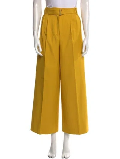 Pre-owned Tibi Wide Leg Pants In Yellow