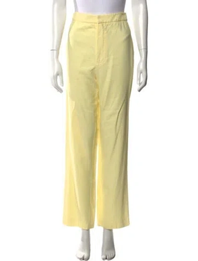 Pre-owned Tibi Wide Leg Pants In Yellow