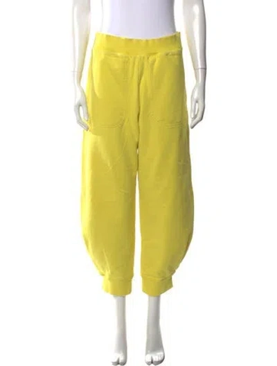 Pre-owned Tibi Wide Leg Pants In Yellow