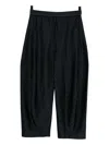 Tibi Winslow Striped Trousers In Black